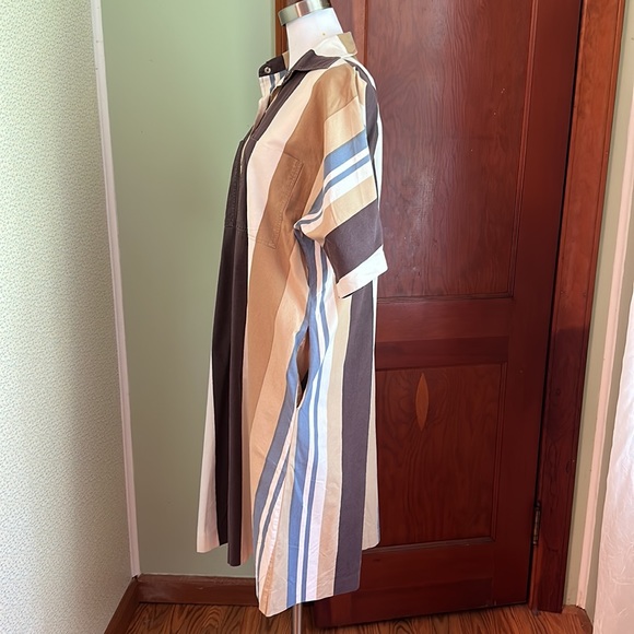 VINTAGE Marimekko Snap Shirt Dress, Size L - Picture 5 of 9
